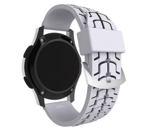 Силіконовий ремінець Primo Splint для годинника Huawei Watch GT 2 / GT Active 46mm - White&Black | Зображення 1