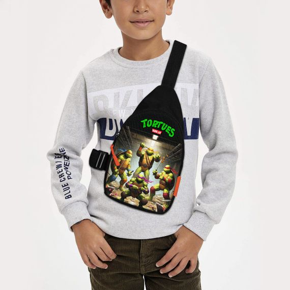 Сумка через плечо детская Черепашки-ниндзя 29х17 см сумка слинг для мальчика (02281)