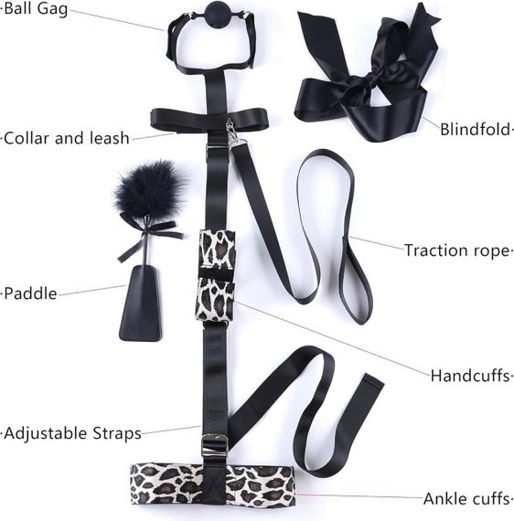 БДСМ-набір LOCKINK YEAHWOW Armbinder Restraint Set Black Sex Aura | Зображення 4