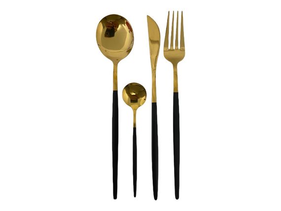 Набір столових приборів Kitchen чорний | Зображення 1