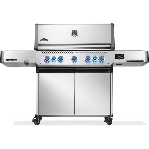 Газовий гриль Napoleon Prestige P 665 Connected з бічною конфоркою Sizzle Zone та вертілем (69632) нерж сталь P665VXRSIBPSS-RC Код: 013840