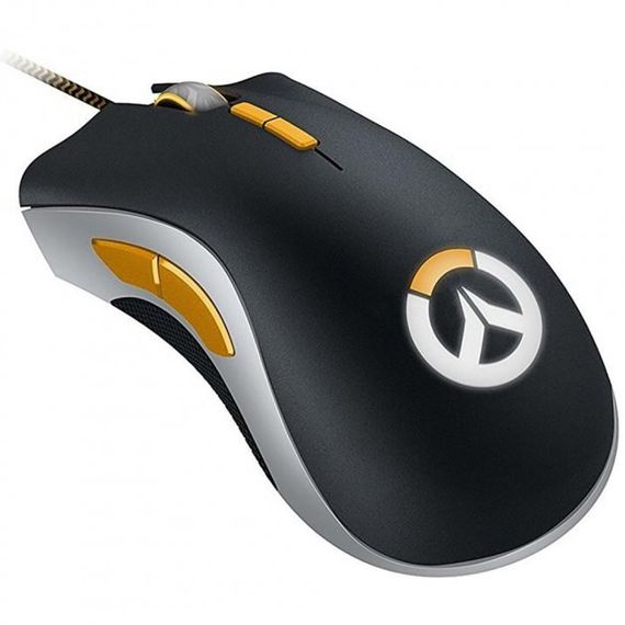 Игровая проводная оптическая мышь с светодиодной подсветкой Razer DeathAdder Chroma Overwatch черная (ЦУ-00022460) | Зображення 3