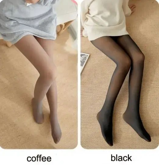 Колготи теплі зимові на густому флісі, Колготи з імітацією капронових