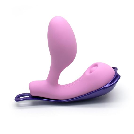 Виброяйцо под одежду KISSTOY Viosecret Pro, с пульсацией для клитора, трусики-стрепы в комплекте Sex Aura