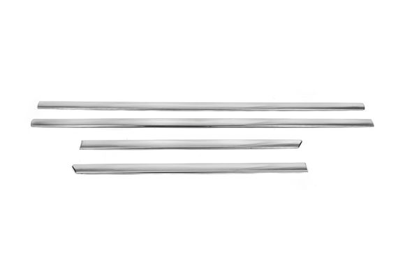 Молдинг дверной (4 шт, нерж) Carmos - Турецкая сталь для Volkswagen Bora 1998-2004 гг