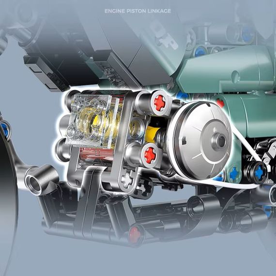 Конструктор LEGO технік мотоцикл Harley-Davidson в масштабі 1:8 628 деталей | Зображення 3