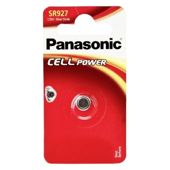 Батарейка Panasonic серебряно-цинковая SR927(395, V395, D395) блистер, 1 шт. (SR-927EL/1B)