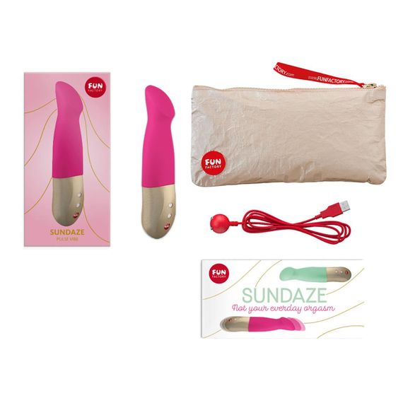 Вібратор-пульсатор Fun Factory SUNDAZE fuchsia pink Sex Aura | Зображення 6