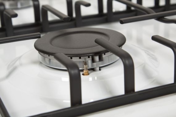 Газовая поверхность VENTOLUX HG640-MA3 S (WH) белая эмаль | Зображення 6