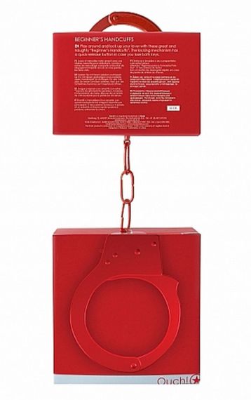 Наручники - Ouch! Beginner's Handcuffs Red sexstyle | Зображення 1