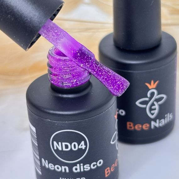 Светоотражающий гель-лак Bee Nails Neon Disco №04 8мл