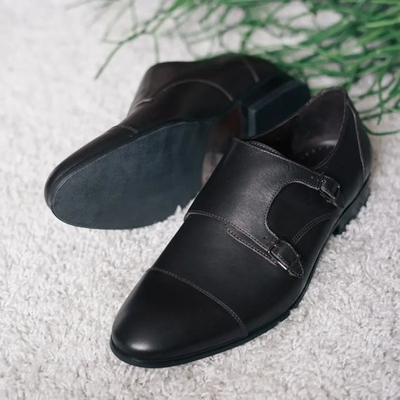 Стильные коричневые туфли на ремешке Ikos 43 размер | Зображення 2