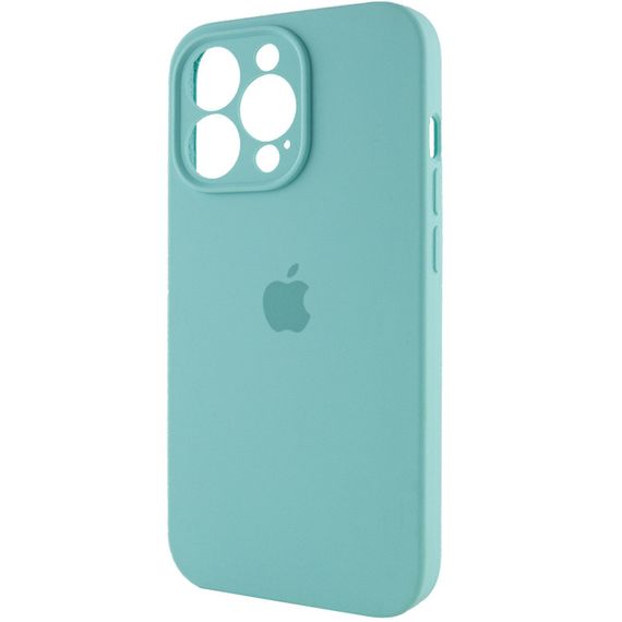 Чехол Silicone Case Full Camera Protective (AA) для Apple iPhone 13 Pro (6.1") Бирюзовый / Marine Green | Зображення 2
