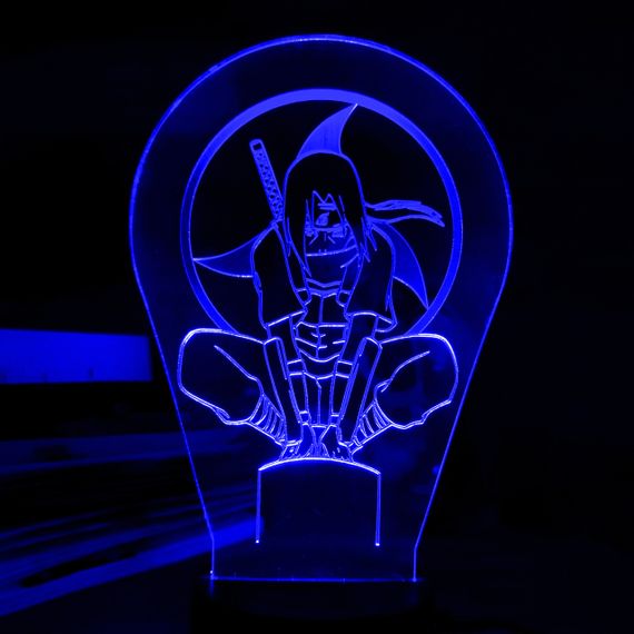 Акриловий світильник-нічник Учіха Ітачі 4 синій tty-n001437