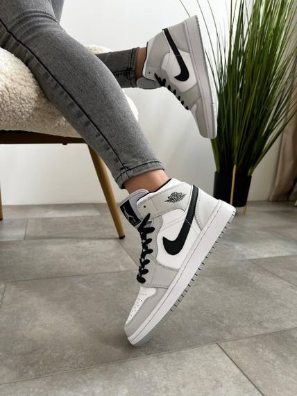 Кросівки Air Jordan 1 High Grey Black  весна / літо / осінь | Зображення 6