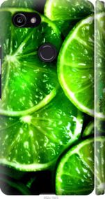 Чохол на Google PixeL 2 XL Зелені часточки лимона "852m-1643-2448"