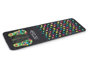 Килимок ортопедичний 4FIZJO 120 x 35 см з каменями для масажу ніг Black (P-5905973403160)