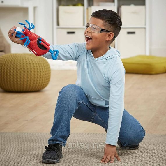 Бластер Нерф Рукавичка Людина Павук Marvel Mech Strike Mechasaurs Spider-Man Arachno Blaster Hasbro | Зображення 8