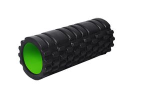 Масажний ролик (роллер) PowerPlay 4025 Massage Roller Чорно-зелений (33x15см.)