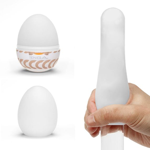 Мастурбатор-яйце Tenga Egg Ring з асиметричним рельєфом Sex Aura | Зображення 2