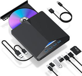 Переносной привод внешний дисковод dvd-RW Fovope compact disc usb 3.0 записывающийся.