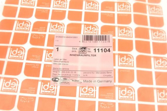 Фильтр салона Mercedes Benz Sprinter VW LT 96-06 11104 | Зображення 4