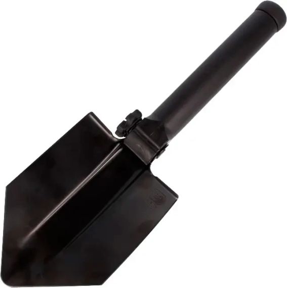 Лопата розкладна Glock Entrenching Tool з пилкою. Без чохла. Колір - чорний