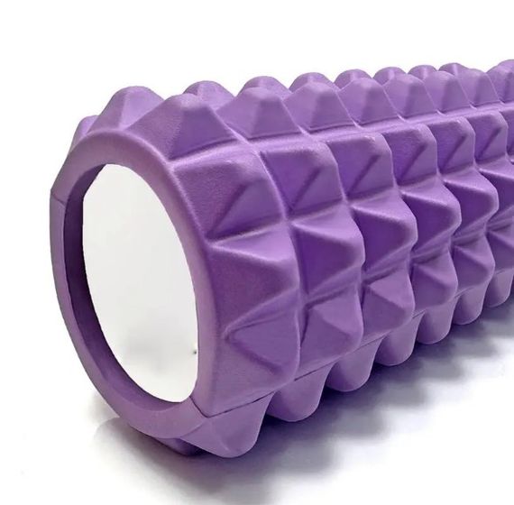 Масажний ролик (роллер) PowerPlay 4406 EVA Massage Roller Фіолетовий 45x12 см (PP_4406_Purple) | Зображення 1