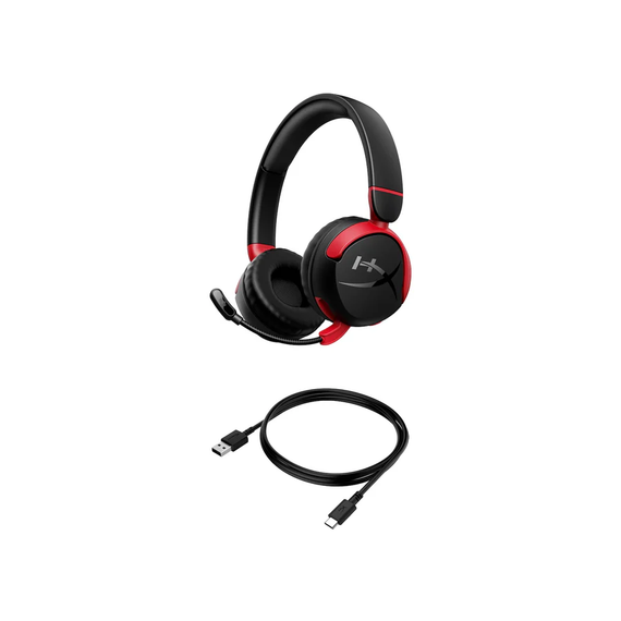 Гарнітура HyperX ігрова Cloud Mini, mini-jack/BT, 1.2м, чорний-червоний (7G8F1AA) | Зображення 7