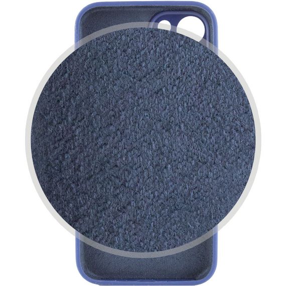 Чехол Silicone Case Full Camera Protective (AA) для Apple iPhone 14 (6.1") Синий / Deep navy | Зображення 1