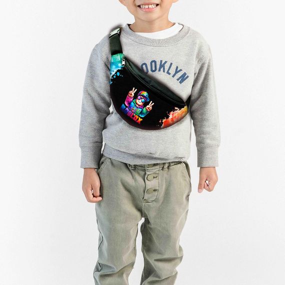 Сумка-бананка детская Роблокс "Roblox" 32х15см,через плечо для мальчика (00552)