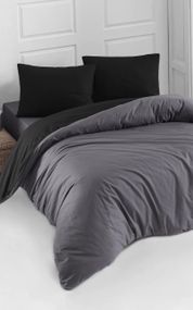 Постельное белье Charlotte Colorpool Ranforse 160х220 см Siyah-Antrasit