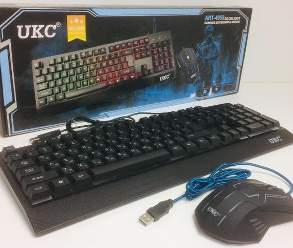 Игровая клавиатура и мышь UKC ZEUS M710 с подсветкой | Зображення 2