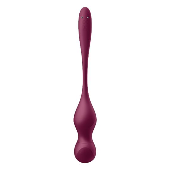 Вагінальні кульки з вібрацією Satisfyer Love Birds Vary, бордові | Зображення 2