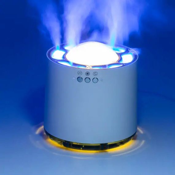 Увлажнитель воздуха с RGB-подсветкой и синхронизацией с музыкой 800 мл, белый HPKP6262 | Зображення 1