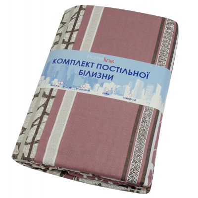 Постільна білизна Home Line Мармур бежевий бязь полуторний (156312) | Зображення 1