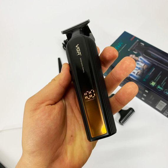 Электрическая машинка для стрижки с насадками VGR, Машинка для стрижки волос и бритья NZ-43 | Зображення 7