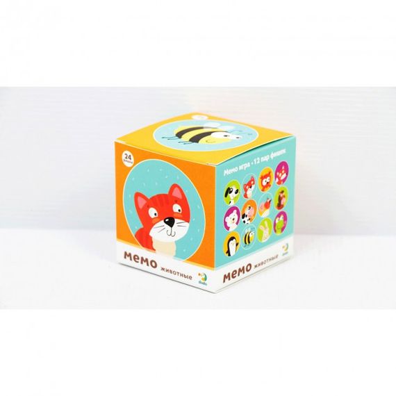 Дитяча настільна гра Мемо "Тварини" DoDo 300145, 12 зображень