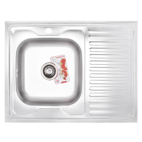 Майка кухонна Zerix Z8060L-06-160MD (micro decor) (ZS0603)