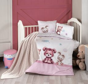 Дитячий комплект постільної білизни з пледом First Choice Baby Digital Satin Nirvana 100х150 см. Alfie