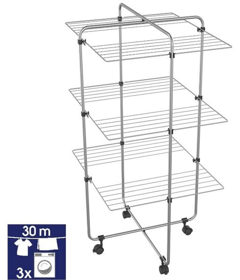 Сушарка для білизни підлогова Casa Si Viper 4 Grey (CS92117G08) (DAS302374) | Зображення 1