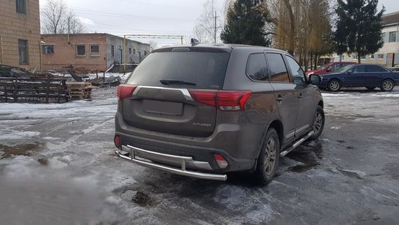Задня дуга AK004-2 (нерж) для Mitsubishi Outlander 2012-2021 рр | Зображення 3