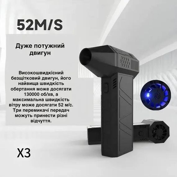 Ручний акумуляторний міні-турбовентилятор, компресор, Автомобільний турбовентилятор для видалення пилу | Зображення 9