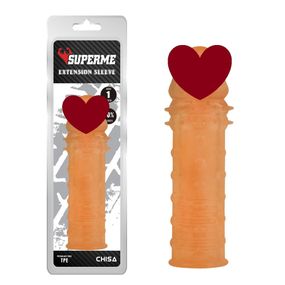 Насадка Chisa SuperMe Extra Texture Sleeve з вираженою головкою та шипами Sex Aura