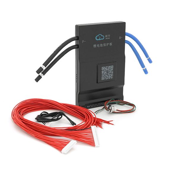 BMS плата JK-BD6A24S12P Li-Ion/LiFePo4/LTO 7S-24S, 120A, CAN/RS485, 0.65mΩ, Bluetooth, Ballance 0.6A, подогрев + кнопка