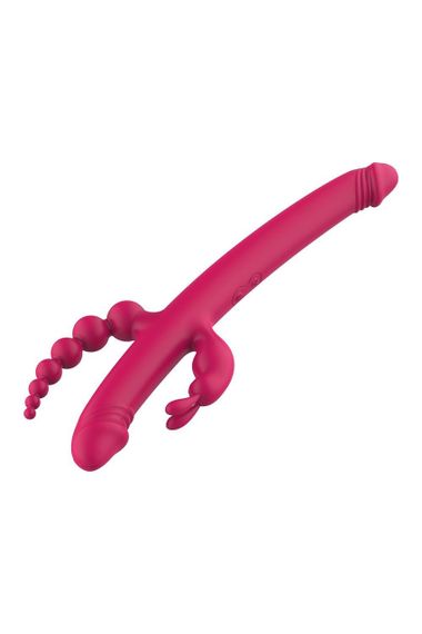 Вібратор із 4 стимулюючими кінцями Dreamtoys Anywhere Pleasure Vibe Essentials, рожевий Sex Aura | Зображення 3