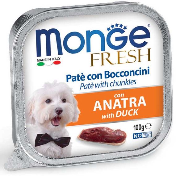 Корм Monge Dog Fresh Anatra вологий з качкою для дорослих собак 100 гр