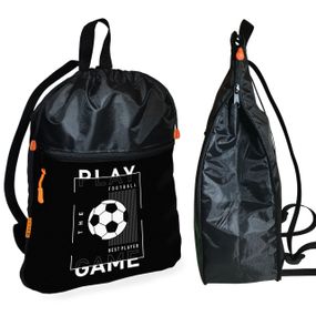 Рюкзак-мешок для школы с футбольным мячом детская сумка для обуви и спортивной одежды (01465)