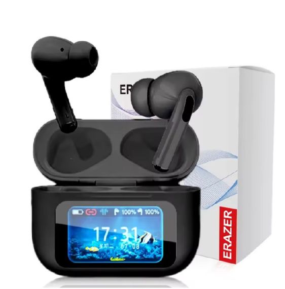 Навушники TWS ERAZER ANC Touch Screen Black | Зображення 1