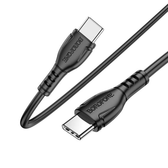 Кабель BOROFONE BX51 Triumph 60W charging data cable Type-C to Type-C Black | Зображення 3